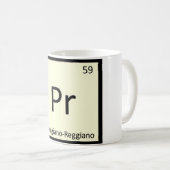Pr. Parmigiano-Reggiano Chemie Symbol Kaffeetasse (VorderseiteRechts)