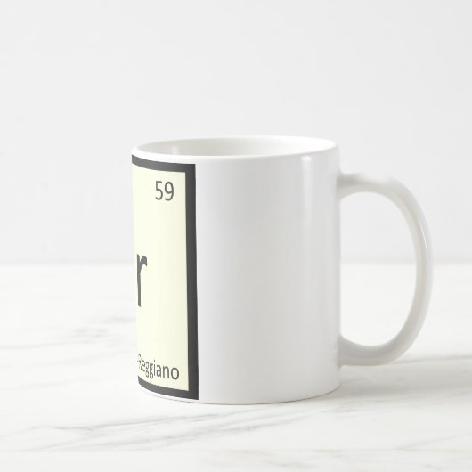 Pr. Parmigiano-Reggiano Chemie Symbol Kaffeetasse (Rechts)