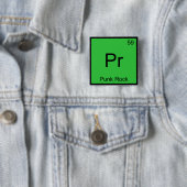 Pr. Punk Rock Funny Chemistry Element Symbol T-Shi Button (Beispiel)