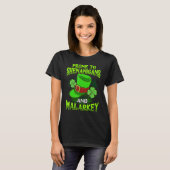 Prä f Shenanigans und Malarkey t St Patricks Da T-Shirt (Vorne ganz)