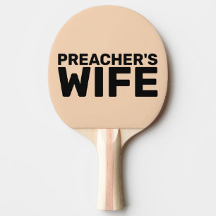 PRÄACHERS EHEFRAU PING PONG PADDLE TISCHTENNIS SCHLÄGER