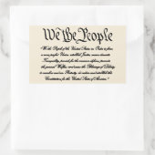 Präambel der Staaten Rechteckiger Aufkleber (Tasche)