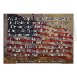 Präambel der US-Verfassung über das Segment Flag