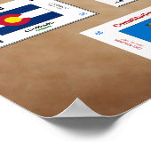 Präambel der Verfassung der Vereinigten Staaten Poster (Ecke)