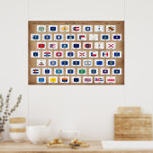 Präambel der Verfassung der Vereinigten Staaten Poster (Küche)