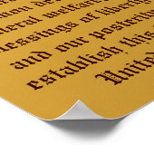 Präambel der Verfassung. Poster (Ecke)