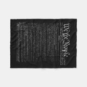 Präambel der Verfassung Wir Menschen Fleecedecke (Vorderseite (Horizontal))