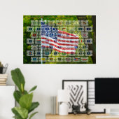 Präamble Perfection - US-Verfassung Poster (Heimbüro)