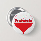 Prababcia Polnisches Herz Button (Vorne & Hinten)
