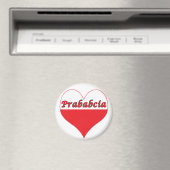 Prababcia Polnisches Herz Magnet (In Situ (Geschirrspüler))
