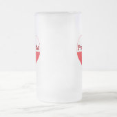 Prababcia Polnisches Herz Mattglas Bierglas (Mittel)