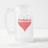 Prababcia Polnisches Herz Mattglas Bierglas (Links)