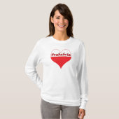 Prababcia Polnisches Herz T-Shirt (Vorne ganz)