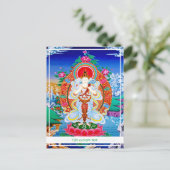 Prabhutaratna Buddha Coole orientalische Padmakuma Postkarte (Stehend Vorderseite)