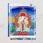 Prabhutaratna Buddha Coole orientalische Padmakuma Postkarte (Vorne/Hinten)
