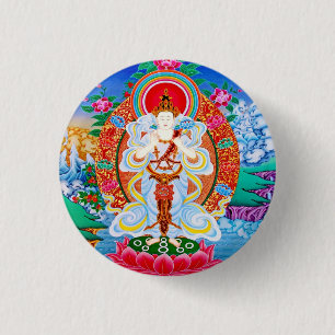 Prabhutaratna Buddha cooles orientalisches Button