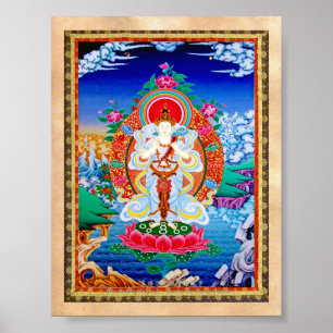 Prabhutaratna Buddha Cooles orientalisches Padmaku Poster