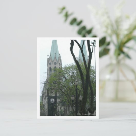 Praça da Sé Postcard - Maßgeschneidert Postkarte (Stehend Vorderseite)