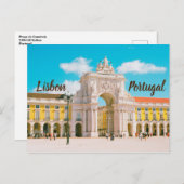 Praça do Comércio Lissabon Portugal Postkarte (Vorne/Hinten)