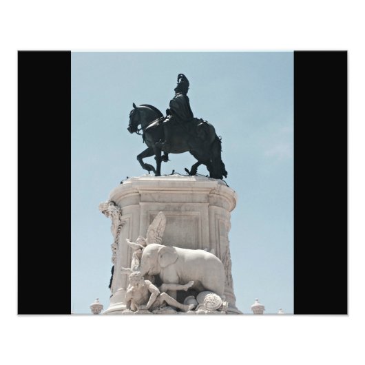 Praça do Comércio Statue Fotodruck (Vorne)