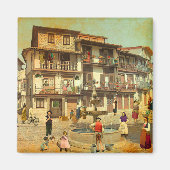 Praça São Tiago (Guimarães - Portugal) Magnet (Vorne)