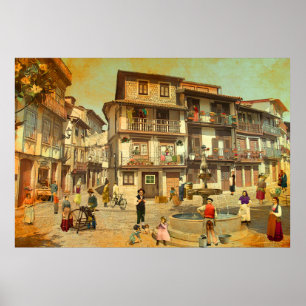 Praça São Tiago (Guimarães - Portugal) Poster