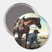Prachen Cowboy Magnet (Vorderseite/Rückseite)
