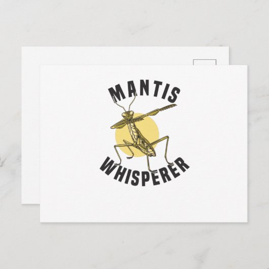 Prachen des Mantis Insect Lover Postkarte (Vorne/Hinten)