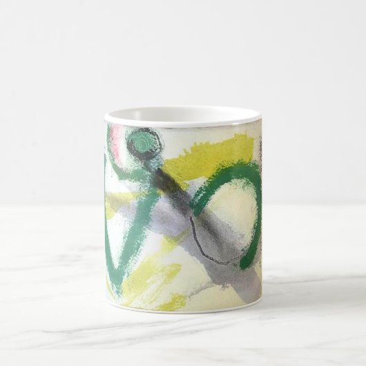 Prachen Mantis Abstrakt Jeff Hankamer Artjunkhaus Kaffeetasse (Mittel)