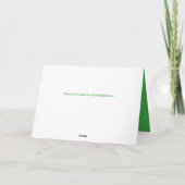 Prachen Mantis Weihnachtskarte mit Personalisierte Feiertagskarte (Rückseite)