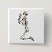 Prachen Skeleton Halloween Button (Vorderseite)