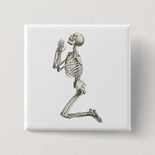 Prachen Skeleton Halloween Button
