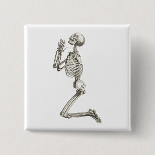 Prachen Skeleton Halloween Button