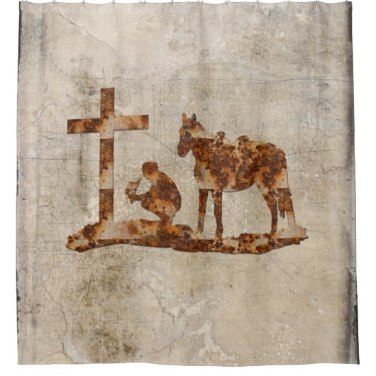 Pracht-Cowboy-Duschvorhang Duschvorhang (Vorderseite)