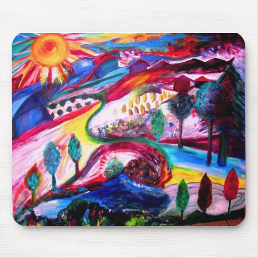 "Pracht in JERUSALEM" durch Michelle Katz, 2006 Mousepad (Vorne)