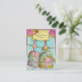 PRACHT-U. FRIPPERY-BUTIKE-CHUBBY GRÖSSEN-GESCHÄFT VISITENKARTE (Stehend Vorderseite)