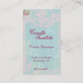 Pracht-und Frippery-Visitenkarte Visitenkarte (Rückseite)