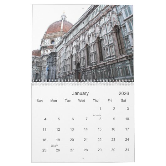 Pracht von Italien Kalender (Jan 2026)