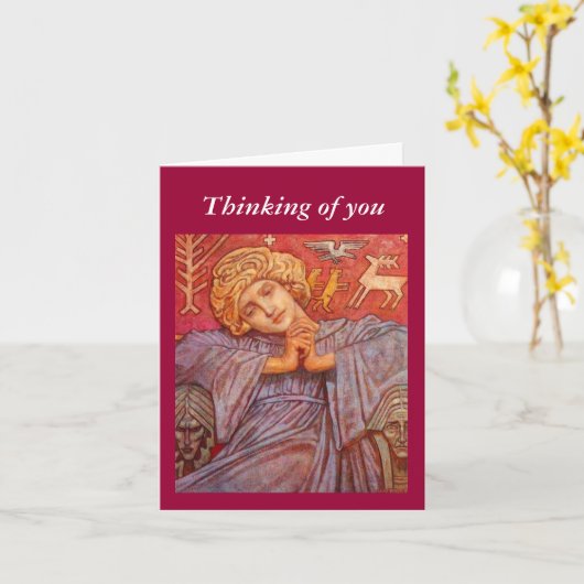 Prachtengel Karte (Gelbe Blume)