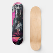 Prächtige Deutsche Dogge Skateboard (Vorderseite)