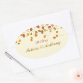 Prächtige Herbstkleber Ovaler Aufkleber (Umschlag)