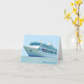 Prächtige individuelle Karte für Kreuzfahrtschiffe (Gelbe Blume)