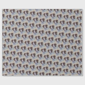 PRÄCHTIGE KASTANIENBRAUNE SETZER-MISCHUNG GESCHENKPAPIER (Flach)