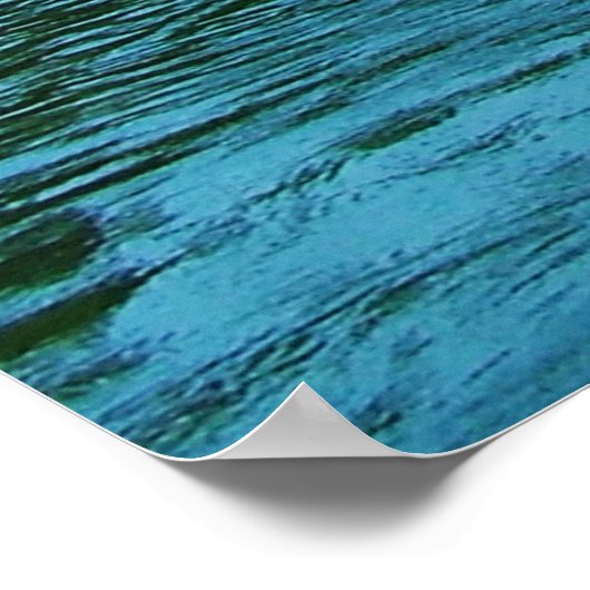 prächtige Landschaftsfotografie - See, Berge, Poster (Ecke)