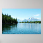 prächtige Landschaftsfotografie - See, Berge, Poster (Vorne)