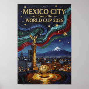 Prächtige und luxuriöse Kunstwerke aus Mexico City Poster