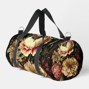 Prächtige Vintage-Blumenanordnung  Duffle Bag