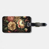 Prächtige Vintage Blumenordnung Gepäckanhänger (Rückseite horizontal)