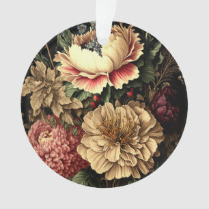 Prächtige Vintage Blumenordnung Ornament