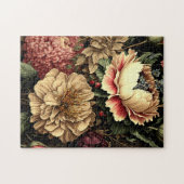 Prächtige Vintage Blumenordnung Puzzle (Horizontal)